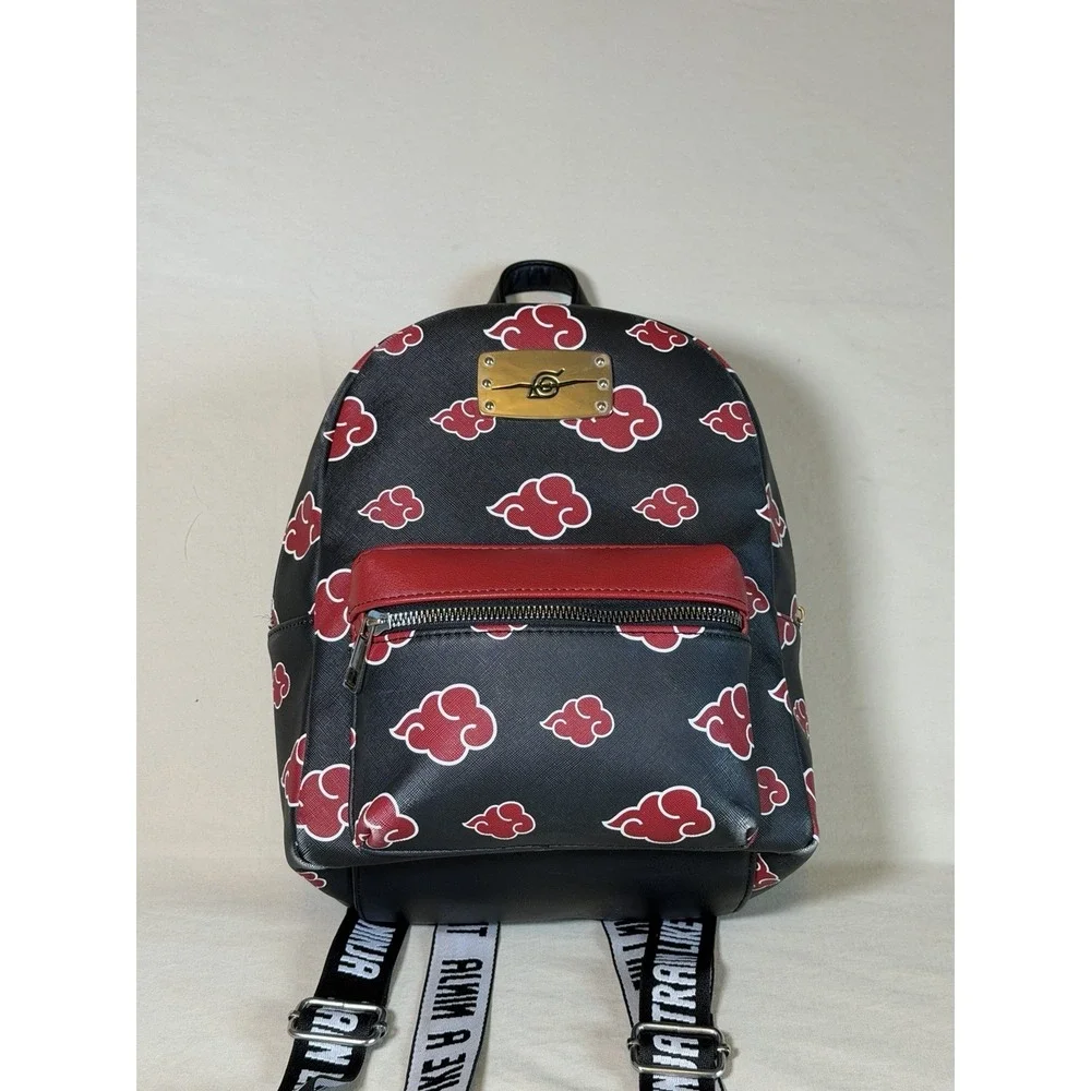 Bioworld Naruto Shippuden Collection Akatsuki Red Cloud Mini Backpack *Read*